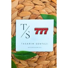 Tasarım Sentezi Rozet Metal Broş 777 Manifest Sans Bereket Manevi Uyanis Numeroloji Yaka Çanta Kıyafet Şapka