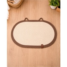 Naspar %100 Organik Jut Ip Dikişli Kedi Tırmalama Matı | Doğal, Sökülmez, Evcil Hayvan Dostu (50X30 Cm)