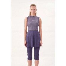 Nehar Lila 2 Parça Yarı Kapalı Mayo Takımı 2303