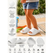 Sport Premium Unisex Çocuk Ortopedik Eva Terlik – Ultra Hafif Kalın Taban Kaymaz Esnek Ergonomik Ev Banyo Havuz Plaj Park Tatil Günlük Yazlık Çocuk Terliği