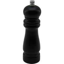 Siyah Ahşap Küçük= Çap: 4.5cm - Uzunluk: 15.5cm Tuz - Baharat Öğütücü