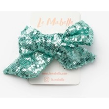 Le Mabelle Mint Payetli Kız Çocuk Klips Toka