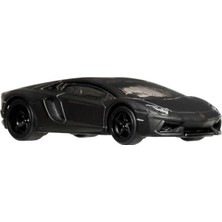 Die Grup Hot Wheels Premium, Fast & Furious Franchise'dan Esinlenilmiştir, Lamborghini Aventador Coupé, 1:64 Ölçekli Otomobil, Koleksiyonerler Için Diecast Metalden Üretilmiştir, JHW77