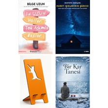 İnkılap Kitabevi En Uzun Yollar Tek Adımla Başlar - Bilge Uzun + Kuzey Işıklarının Şarkısı + Telefon Tutucu + Bir Kar Tanesi