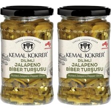 Kemal Kükrer Jalapeno Biber Turşusu Cam Kavanoz 370 cc 2li Paket
