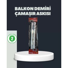 Nevamel® Balkon Demiri Çamaşır Askısı Kare Demirlere Uygun Dayanıklı Tasarım