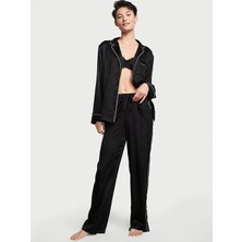 Victoria's Secret Saten Uzun Pijama Takımı