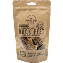 Famous Farm Dondurulmuş Kurutulmuş Ördek Ayak Köpek Ödül Maması 30 gr