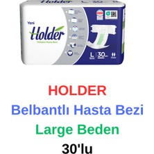 Holder -Belbantlı Hasta Bezi Large Beden 30'lu