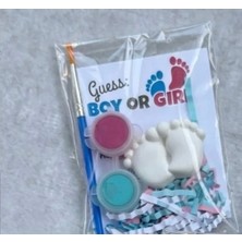 Baby Shower, Mini Boyama Kiti, Cinsiyet Tahmin Oyunu Hediyelik (10 Adet)