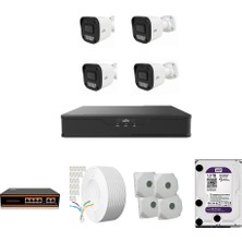 Unv 2 Mp Ip Kamera 4 Kameralı Full Hd Set Sesli