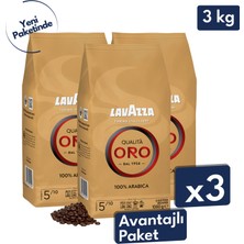 Lavazza Qualita Oro Espresso Çekirdek Kahve 3'lü Avantajlı Paket | 1 kg x 3 Paket