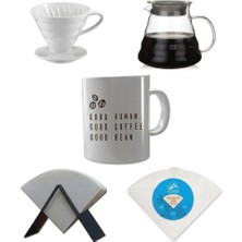 Vestron Kahve Demleme Tanışma Seti V60 Homebarista | 5'li Set VCT 504