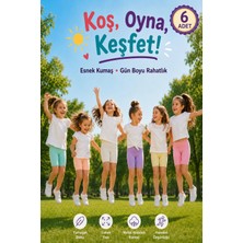 Alıç Kız Çocuk Diz Üstü Tayt Etek Altı Tayt Pamuklu Esnek Kumaş Pastel Renkler Bisiklet Taytı - 6 Adet (Tutku&dondeza Yetkili Satıcısı)