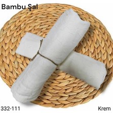Lady Coco Bambu Kraş Şal (Krem) 332-111