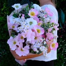 Pink Meadow - Yapay Çiçek Buketi
