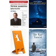 Beyaz Yayınları Yaşanmış Hikayelerle Network Marketing Yolculuğu - Ali Dinler + Kuzey Işıklarının Şarkısı + Telefon Tutucu + Bir Kar Tanesi