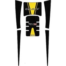 Aras Reklam ve Moto Aksesuar Rks Grace 202 160 cc 2022 Uyumlu Tank Pad Set