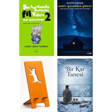 Elma Yayınevi Yeşil Kapak - Şu Hortumlu Dünyada Fil Yalnız Bi... - Ahmet Şerif Izgören + Kuzey Işıklarının Şarkısı + Telefon Tutucu + Bir Kar Tanesi