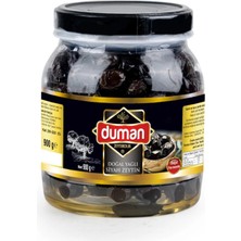 Duman Gurme Gemlik Yağlı Sele Siyah Zeytin 290-320 Kalibre – Az Tuzlu, Doğal Fermente, 900 gr