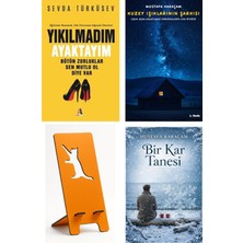 Akis Kitap Yıkılmadım Ayaktayım - Sevda Türküsev + Kuzey Işıklarının Şarkısı + Telefon Tutucu + Bir Kar Tanesi