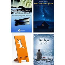 Kendini Hayatın Akışına Bırak - Roger Housden + Kuzey Işıklarının Şarkısı + Telefon Tutucu + Bir Kar Tanesi