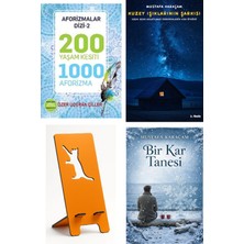 Marnet Yayıncılık 200 Yaşam Kesiti 1000 Aforizma-Aforizmalar Dizi 2 - Özer Uçuran Çiller + Kuzey Işıklarının Şarkısı + Telefon Tutucu + Bir Kar Tanesi
