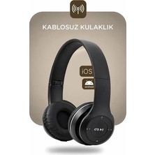 Aybartec P47 5.0 Edr Kablosuz Kulak Üstü Kulaklık Radyolu Gürültü Engelleme Özellikli