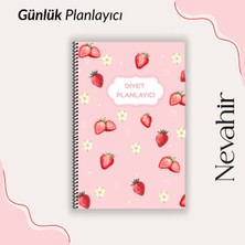 Nevahir Diyet Planlayıcı Defter A5 90 gr Kalın Kağıt Helezon Beslenme Takip Ajandası