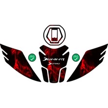 Aras Reklam ve Moto Aksesuar Bajaj Dominar 250 2020-2023 Uyumlu Tank Pad Seti