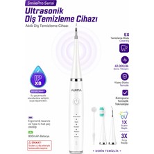 Exenar Diş Taşı Temizleme Cihazı Şarjlı Diş Fırçası Sonik Ultrasonik Akıllı Diş Taşı Temizleyici 5 Mod Ipx8