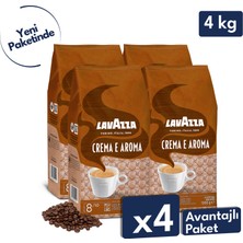 Lavazza Crema E Aroma Espresso Çekirdek Kahve 4'lü Avantajlı Paket | 1 kg x 4 Paket