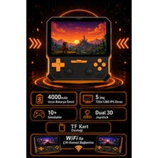 Seyutech Gs1 Oyun Konsolu Yeni Nesil El Atarisi 4000 Mah Batarya 20.000+ Oyun 5 Inç Hd Ekranlı El Konsolu