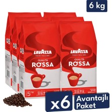 Lavazza Qualita Rossa Çekirdek Kahve  1 koli  1 kg x 6