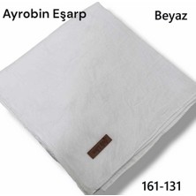 Soft İpek Soft Ipek Ayrobin Pamuk Eşarp (Beyaz) 161-131