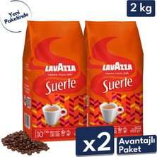 Lavazza Suerte 1 kg Çekirdek Kahve İtalya Menşeli Zengin Lezzet ve Orta Kavrulmuş