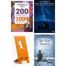 Marnet Yayıncılık 200 Yaşam Kesiti 1000 Aforizma-Aforizmalar Dizi 4 - Özer Uçuran Çiller + Kuzey Işıklarının Şarkısı + Telefon Tutucu + Bir Kar Tanesi