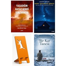 Yaşadığın Hayat Kendi Tercihindir - Ayşe Nüvide Tulgar + Kuzey Işıklarının Şarkısı + Telefon Tutucu + Bir Kar Tanesi