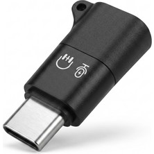 Nemere Type-C Kulaklık Mikrofon Ses Adaptörü Siyah HDX1085