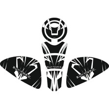Aras Reklam ve Moto Aksesuar Honda CB125R 2018-2019 Uyumlu Tank Pad Seti
