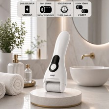 Mioji GN5 500mAh Şarjlı Ayak Topuk Törpüsü Peeling Ayak Pedikür Makinesi (2 Yedek Topuk Taşı Hediye)