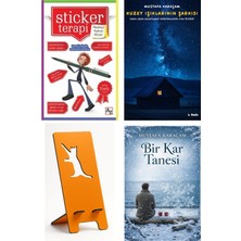 Az Kitap Sticker Terapi - Mehmet Hakan Alşan + Kuzey Işıklarının Şarkısı + Telefon Tutucu + Bir Kar Tanesi