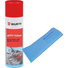 Würth Activ Clean Temizleme Köpüğü 500ML + Güderi Bez Mavi 130GR
