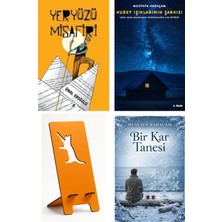 Karakarga Yayınları Yeryüzü Misafiri - Ünal Ersözlü + Kuzey Işıklarının Şarkısı + Telefon Tutucu + Bir Kar Tanesi