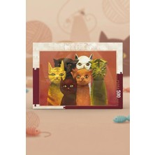 Farbu Oyuncak 500 Parça Kediler Temalı Eğlenceli Puzzle - Sevimli Dostlarımız
