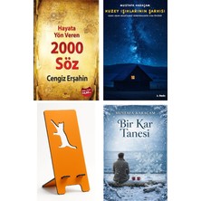 Tutku Yayınevi Hayata Yön Veren 2000 Söz - Cengiz Erşahin + Kuzey Işıklarının Şarkısı + Telefon Tutucu + Bir Kar Tanesi