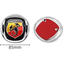 Koto Abarth Logo Ön Panjur Arması Krom Çerçeveli 85MM Orjinal