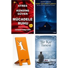 Tutku Yayınevi Stres Kendine Güven Mücadele Ruhu - Cengiz Erşahin + Kuzey Işıklarının Şarkısı + Telefon Tutucu + Bir Kar Tanesi