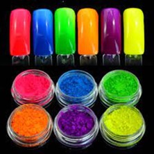 Neon Pigment Tırnak Tasarım Mercan