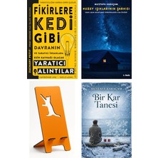 Pay Fikirlere Kedi Gibi Davranın - Zachary Petit + Kuzey Işıklarının Şarkısı + Telefon Tutucu + Bir Kar Tanesi